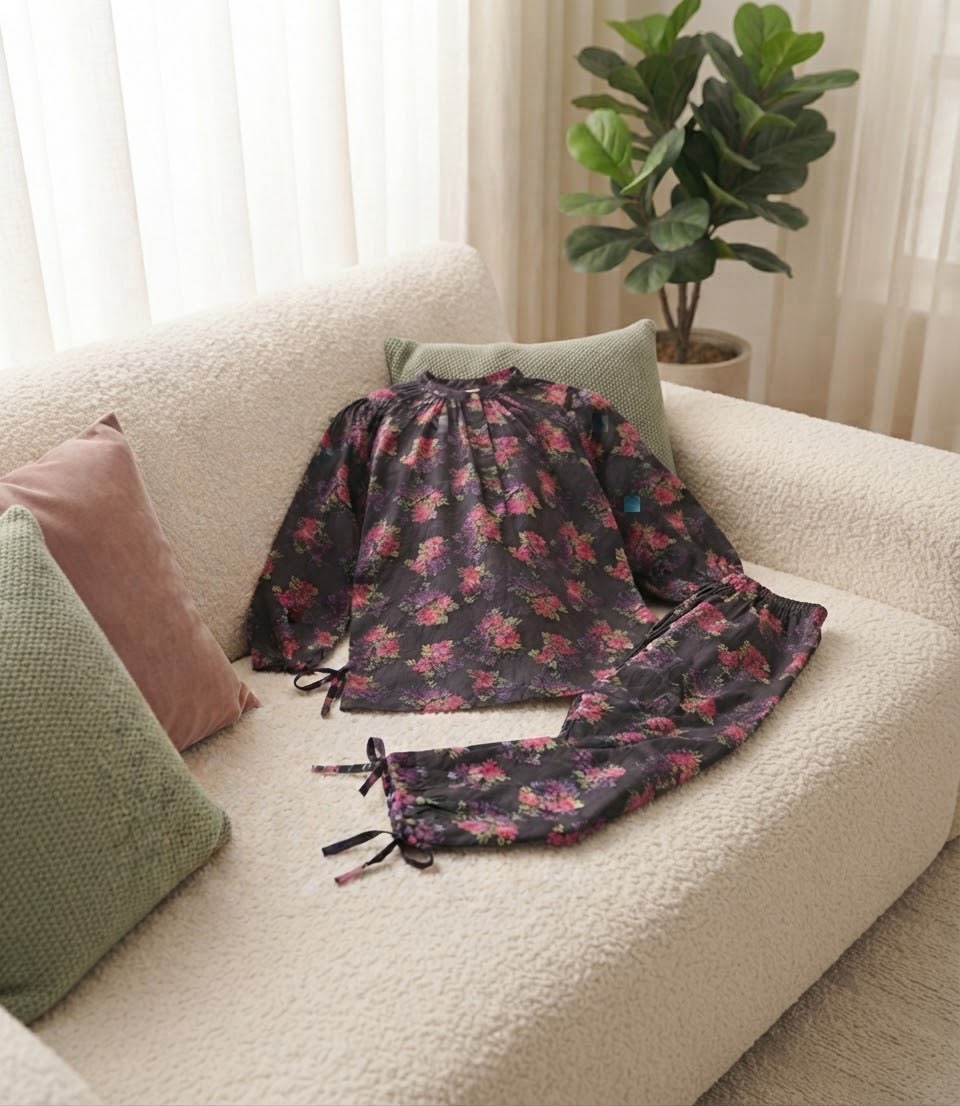 Kids Mustard Floral Winter Khaddar Suit – SH Kids Sphere