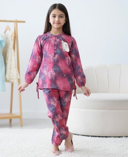 Kids Mustard Floral Winter Khaddar Suit – SH Kids Sphere
