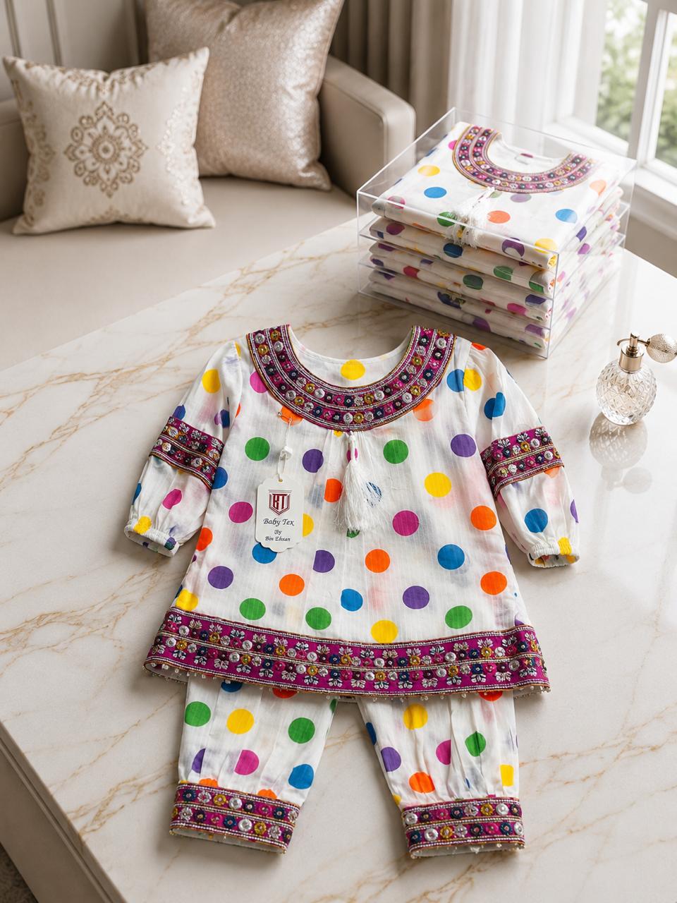 Traditional Printed Kurti with Matching Trousers