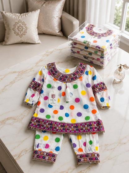 Traditional Printed Kurti with Matching Trousers