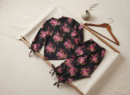 Elegant Floral Printed 2-Piece Co-Ord Set | Casual Summer Wear for Women