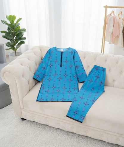 Girls Printed Kurti & Trouser 2-Piece Collection | SH Kids Sphere