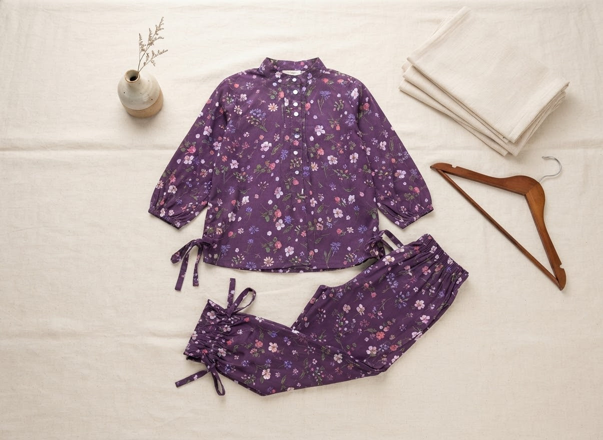 Elegant Floral Printed 2-Piece Co-Ord Set | Casual Summer Wear for Women