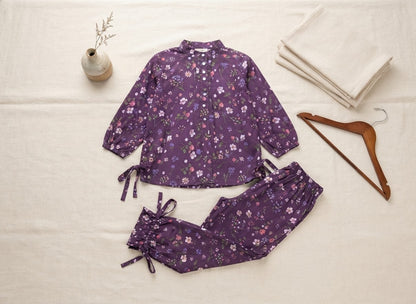 Elegant Floral Printed 2-Piece Co-Ord Set | Casual Summer Wear for Women