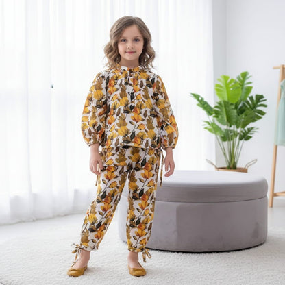 Elegant Floral Printed 2-Piece Co-Ord Set | Casual Summer Wear for Women