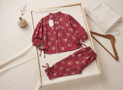 Elegant Floral Printed 2-Piece Co-Ord Set | Casual Summer Wear for Women