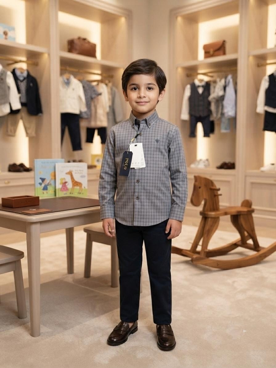 Classic Smart-Casual Formal Shirt for Boys – Premium Button-Down Wear