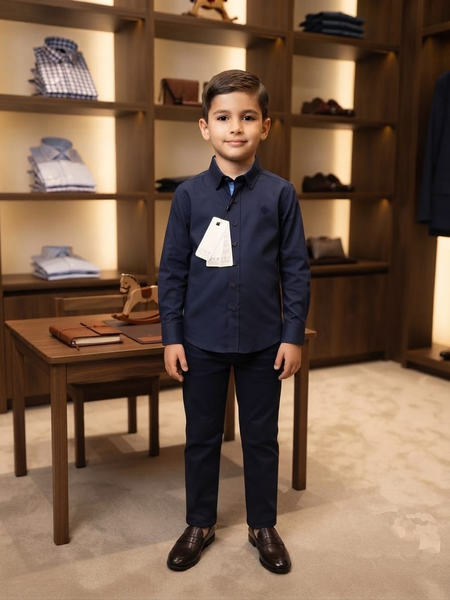 Classic Smart-Casual Formal Shirt for Boys – Premium Button-Down Wear