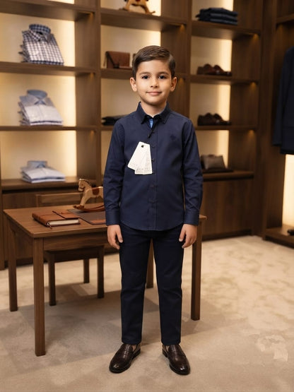 Classic Smart-Casual Formal Shirt for Boys – Premium Button-Down Wear