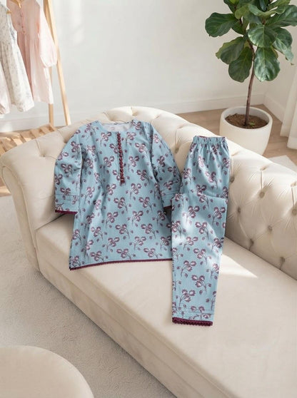 Girls Printed Kurti & Trouser 2-Piece Collection | SH Kids Sphere