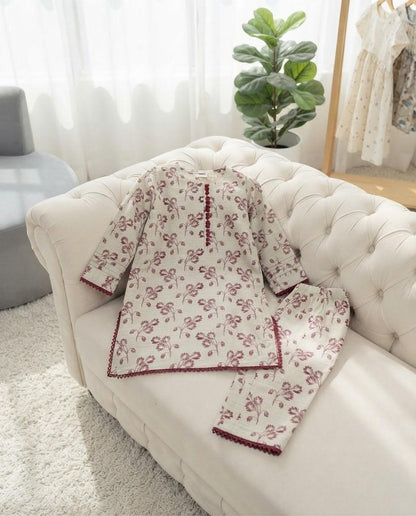 Girls Printed Kurti & Trouser 2-Piece Collection | SH Kids Sphere