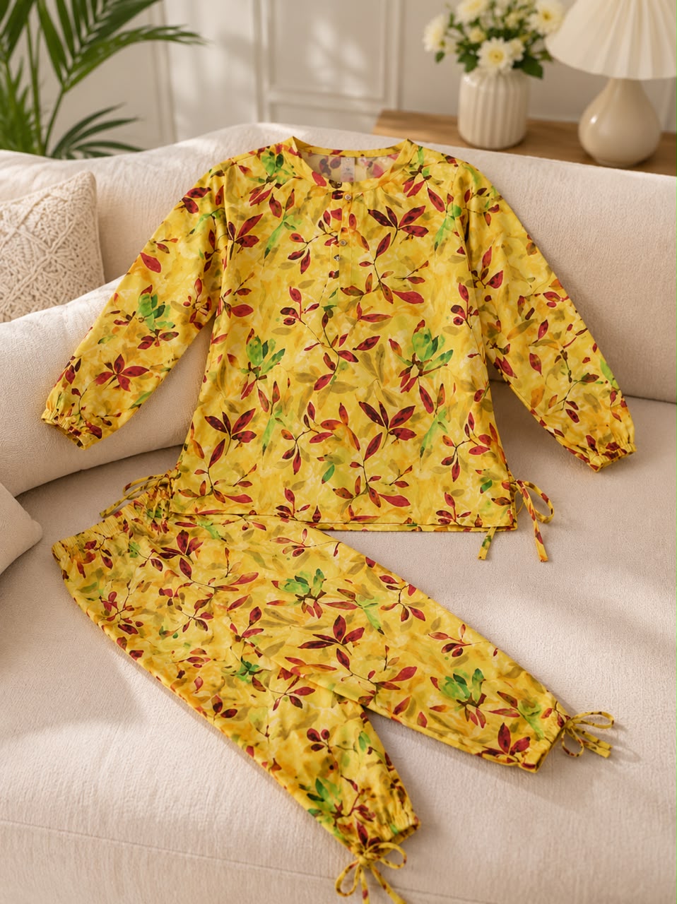 Kids Mustard Floral Winter Khaddar Suit – SH Kids Sphere