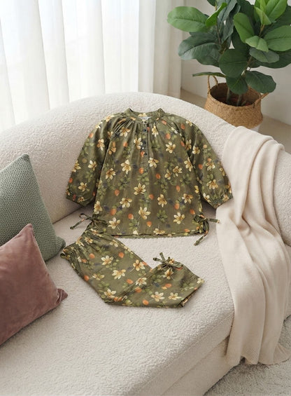 Kids Mustard Floral Winter Khaddar Suit – SH Kids Sphere